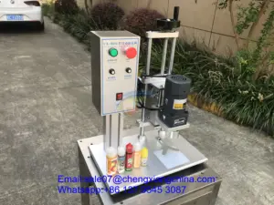 Semi Auto Cosmetische Plastic Fles Capper Pomp Schroef Capping Machine Voor Shampoo Douchegel