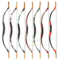 Arc long de chasse traditionnel monobloc 20-50lbs pour l'entraînement au tir à l'arc en extérieur