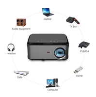 Projecteur Portable de Home cinéma, haute luminosité, 6500 p, oem Odm, 1080p, Full Hd, Led, Lcd, version améliorée, 1080