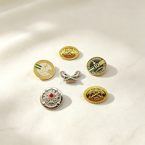 3D Embossed Zinc Alloy Metal <b>Badge</b> Custom Enamel Lapel <b>Pin</b> Brooch For Event Souvenir Gifts - Product Image 5
