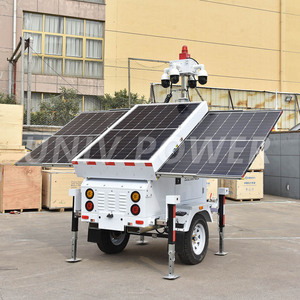 รถพ่วงเฝ้าระวังเคลื่อนที่พร้อมกล้อง PTZ และ NVR รุ่น UST-900S รถพ่วงเฝ้าระวังพลังงานแสงอาทิตย์พร้อมกล้องวงจรปิด รถพ่วงพลังงานแสงอาทิตย์ - Product Image 3
