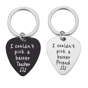 Plata Negro I Pick You Llavero Me encanta desplumarte Amante DE LA MÚSICA Músico Guitarrista Guitar Pick Llavero - Product Image 2