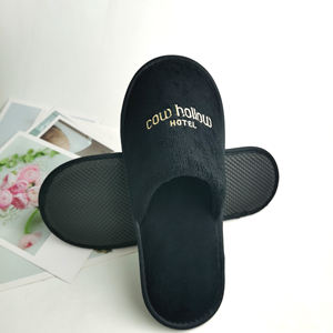 공장 맞춤 제작 호텔 슬리퍼, 두꺼운 EVA 밑창 및 테리/타월 갑피, 커스텀 로고 가능 - Product Image 6