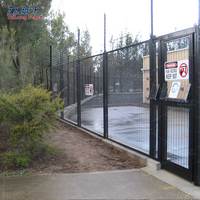 Secure 358 Anti-escalada Puerta única hecha de malla metálica Sistema de puerta de valla de prisión residencial de alta seguridad Panel de puerta de valla