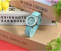 Montre à quartz pour femme San Martin SN0151GS 32,5 mm, montre de luxe tendance, montre de couple assortie, cadran en nacre, saphir, étanche à 200 m
