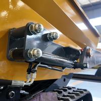 Mini Selbstladender Raupenkipper 500kg Hydraulische Kippfunktion Gummiketten-Transporter für Obstgarten Bauernhof Schlammstraßen Materialtransport