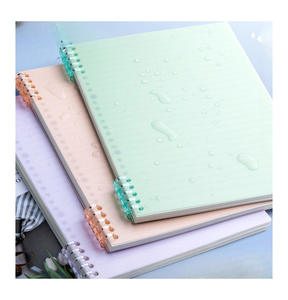 5-होल रिंग लूज़ लीफ बाइंडिंग रिंग हटाने योग्य कॉइल बुक पीपी पीवीसी वॉटरप्रूफ कवर A5 लीनियर ग्रिड ब्लैंक नोटबुक - Product Image 1