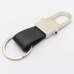 Factory Wholesale Promotional Blank Car <b>Key</b> <b>Ring</b> Sublimation Luxury PU Leather <b>Key</b> Chain <b>Custom</b> Logo Leather Keychain - Product Image 2