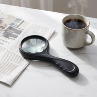 Elvis 4X Direct Supply Pocket Handheld Glass 60mm Lens Magnifier ABS Plastic Reading No Light