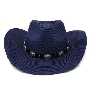 Logotipo personalizado estilo europeo americano mujeres verano <span class=keywords><strong>colombiano</strong></span> <span class=keywords><strong>Sombrero</strong></span> <span class=keywords><strong>paja</strong></span> <span class=keywords><strong>sombrero</strong></span> <span class=keywords><strong>de</strong></span> vaquero - Product Image 4