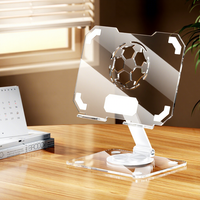 Support de tablette en acrylique transparent rotatif à 360°, multicolore, compatible iPad, réglable, pliable, antidérapant, pour bureau – Vente en gros usine