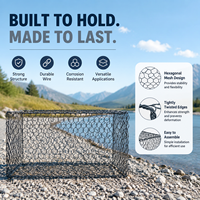 Panier gabion en treillis métallique hexagonal galvanisé à chaud de haute qualité, pliage, découpe et soudage pour murs de soutènement et pentes
