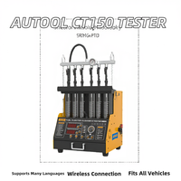 AUTOOL CT400 Elektrikli Ultrasonik Motor Analizörü ve Yakıt Enjektörleri Test Cihazı, Kod Okuyucu ve Güç Analizörü ile