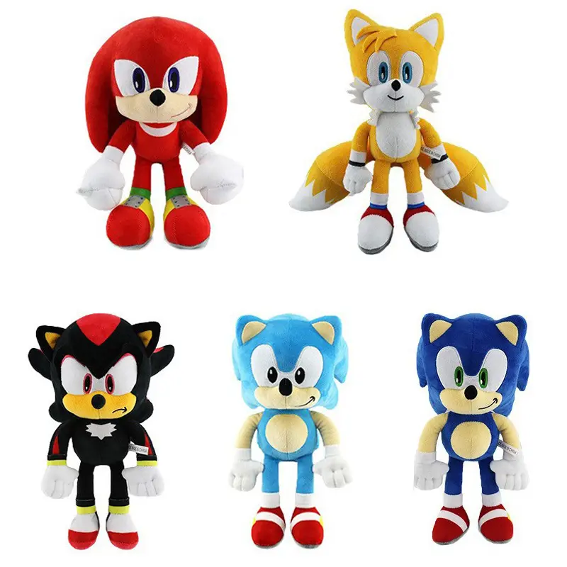 Wholesale high quality 25cm sonic plush toys short plush Sonic Dr Eggman plush doll kids birthday gifts