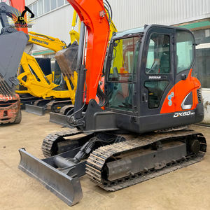 Excavatrice d'occasion Doosan DX60-9C ultra-compacte, à bras oscillant nul, haute maniabilité, transport facile, modèle Yanmar 2023, godet de 0,28 m - Product Image 3