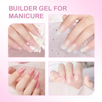 Gel d'extension multi-usages 30 ml WHsHeria, 6 couleurs, gel dur pour extension d'ongles, gel de construction pour manucure, décoration d'ongles 3D