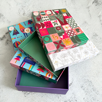 Boîte cadeau en papier rigide de luxe, boîte d'emballage en carton rigide avec logo personnalisé imprimé pour bijoux, petits cadeaux et cadeaux haut de gamme