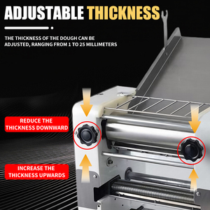 Máquina Automática para Hacer Fideos de Arroz Planos, Prensa de Masa de Acero Inoxidable, Máquina Eléctrica para Hacer Fideos Planos - Product Image 3