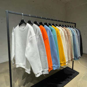 H5555 Sudaderas de Cuello Redondo con Forro Polar de Mezcla de Algodón de 345 Gsm, Personalizadas al por Mayor, de Alta Calidad y Bajo MOQ OEM - Product Image 1