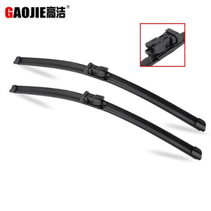 Balais d'essuie-glace sans cadre Gaojie pour Volkswagen Golf 6 2009-2012, caoutchouc synthétique, angle de raclage de 180 degrés - Product Image 1