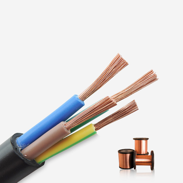Copper Wire 20AWG Control Cable 26/24/22AWG RVV 2/3/4/5/6/10/8/12/14 Cores Conductor Cable Black Soft Sheathed Wire