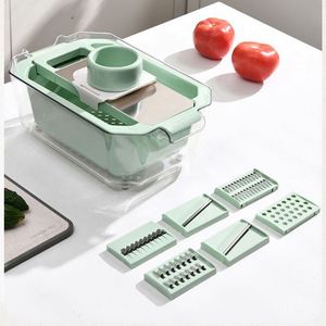 Large Capacity Multi-functional Kitchen Chopping Boards with Basket <b>Cutters</b> Household Potato <b>Cutter</b> Carrot <b>Vegetable</b> Grater - Product Image 5
