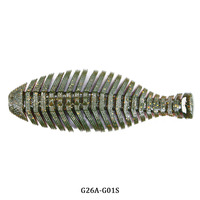 LUTAC Nouveau et amélioré PVC Slow Sinking Sea Bass Thousand-layer Fish Soft Fishing Lure Craw Sequins Simuler Real Fish Mandarin
