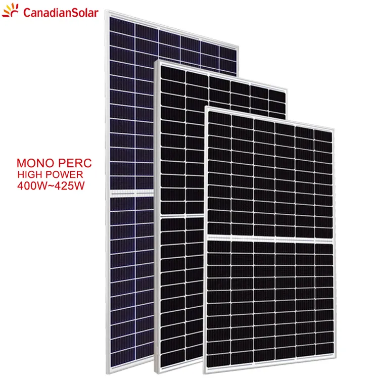 Canadian Mono Single Glass 405w 410w 415w 420w 425w PV Panel High Quality 400w Solar Panel für Sale