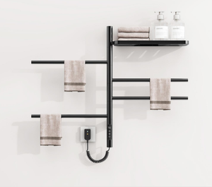 Porte-serviettes de salle de bain chauffage électrique porte-serviettes électrique sèche-serviettes contrôle de la température - Product Image 1