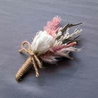 Bunga Kering Asli Buatan Tangan untuk Corsage Pengantin, Bros Wanita Custom - Ramah Lingkungan, Tahan Lama, untuk Natal dan Pernikahan