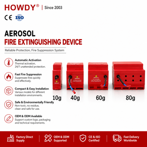 Nuovo Design Estintori Automatici a Aerosol Elettrici su Rotaia 40G 60G 80G con Personalizzazione - Product Image 1