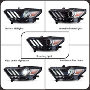ชุดไฟหน้า LED เต็มรูปแบบ พร้อมไฟเลี้ยวแบบ Sequential สำหรับรถฟอร์ด มัสแตง ปี 2015 2016 2017 - Product Image 2