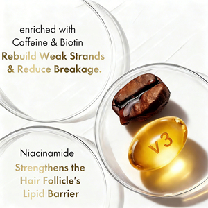 แชมพูและครีมนวดผมสูตรปราศจาก<span class=keywords><strong>ซัลเฟต</strong></span> คาเฟอีน และซิงค์ ป้องกันผมร่วง ลด DHT และบำรุงรากผม สำหรับผู้ชายและผู้หญิง - Product Image 3