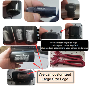 Logo personalizzato alluminio nero anodizzato dritto 6AN femmina Flare a 5/16 3/8 adattatore per raccordo tubo flessibile carburante con ghiera in ottone - Product Image 6