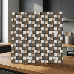Carreaux de sol en céramique numérique rectifiés 7 mm 300x300 mm, finition mate, design moderne, collection de revêtements de sol intérieurs - Product Image 5