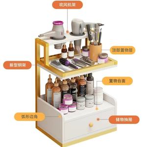 Modern Gold Wall Mounted <b>Salon</b> <b>Furniture</b> Hair <b>Salon</b> Stations Equipment with Tool Storage Cabinet for Barber Shop - Product Image 4
