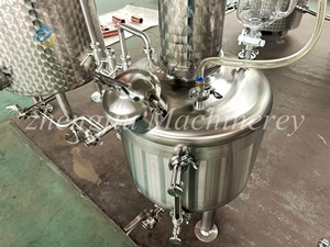 ZJ 150L pentola di rame in acciaio inox condensatore olio essenziale distillatore per acqua di Rose/limone Grasswith grande serbatoio idrolat con pompa CIP - Product Image 6