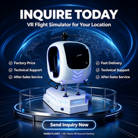 Simulador de Vuelo y Montaña Rusa 9D VR para Interiores, de Fibra de Vidrio, con Función de Disparos de Aviones y Helicópteros, NINED ND-AL-021, para Centros Comerciales y Salas de Juegos