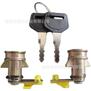 Cilindro de Cerradura Han Yang Thousand-mile Horse Carriage para Puerta de Camión, 2 Llaves, Aleación de Zinc Negra - Product Image 3