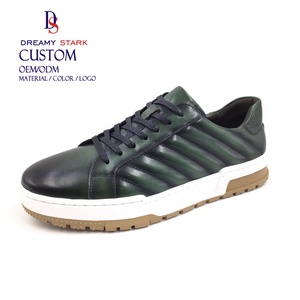 Dreamy Strark Custom <b>Sneaker</b> Fashion Hot Selling Men's Casual Shoes Genuine <b>Leather</b> <b>Sneakers</b> Lace-up Shoe for Men Office Party - Product Image 2