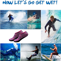 Chaussures d'eau hommes femmes chaussettes de natation impression couleur été plage baskets bord de mer baskets chaussettes pantoufles pour hommes femmes