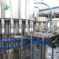 Machine automatique de remplissage, de bouchage et d'emballage de bouteilles PET pour eau potable, eau minérale pure, pour petites entreprises, 3 en 1