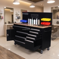 Armoire à outils ODM avec panneau perforé grande capacité, établi pour bricolage, réparation de motos, garage, poste de travail