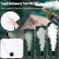 Humidificateur à brouillard pour reptiles en plastique écologique de 2,5 L avec tube d'extension pour amphibiens, utilisation en intérieur