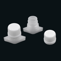 Bouchon en plastique PE/PP de qualité alimentaire 16 mm à fente unique, écologique, recyclable et anti-fuite pour sacs/pochettes à liquide