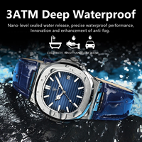 Nouvelle Montre de Luxe POEDAGAR 613 à Bracelet en Cuir pour Hommes, Montre à Quartz Lumineuse Étanche avec Date