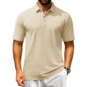 Polos à manches courtes pour hommes en coton piqué, confortables pour un usage quotidien - Product Image 3