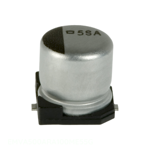 ตัวแทนจำหน่ายอย่างเป็นทางการ ตัวเก็บประจุแบบติดบนพื้นผิว CAP ALUM 10UF 20% 50V SMD EMVA500ARA100ME55G 10 ยูเอฟ - Product Image 1