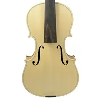 Unfinished 5 Strings Violin Handmade Fiddle Spruce Top Birds Eye Maple Back Side W/Ebony Fingerboard Strings Nut Free Case KIT