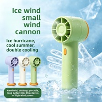 Ventilateur portable OEM/ODM personnalisé avec logo, vente en gros d'usine, mini-ventilateur rechargeable à piles pour petites entreprises, super promotion